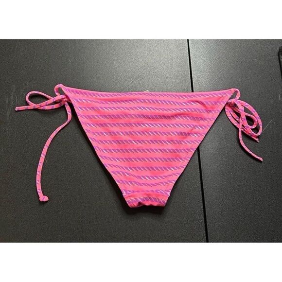Victoria’s Secret Pink, Purple, & Gold String Bikini Bottom - Picture 3 of 7